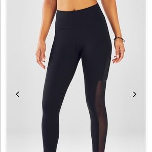 Fabletics Powerhold Mesh Black Leggings